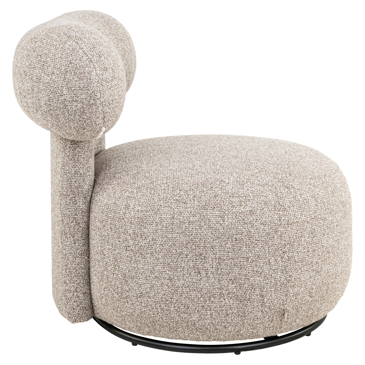 Lounge stoel Kaya cayenne brown swivel