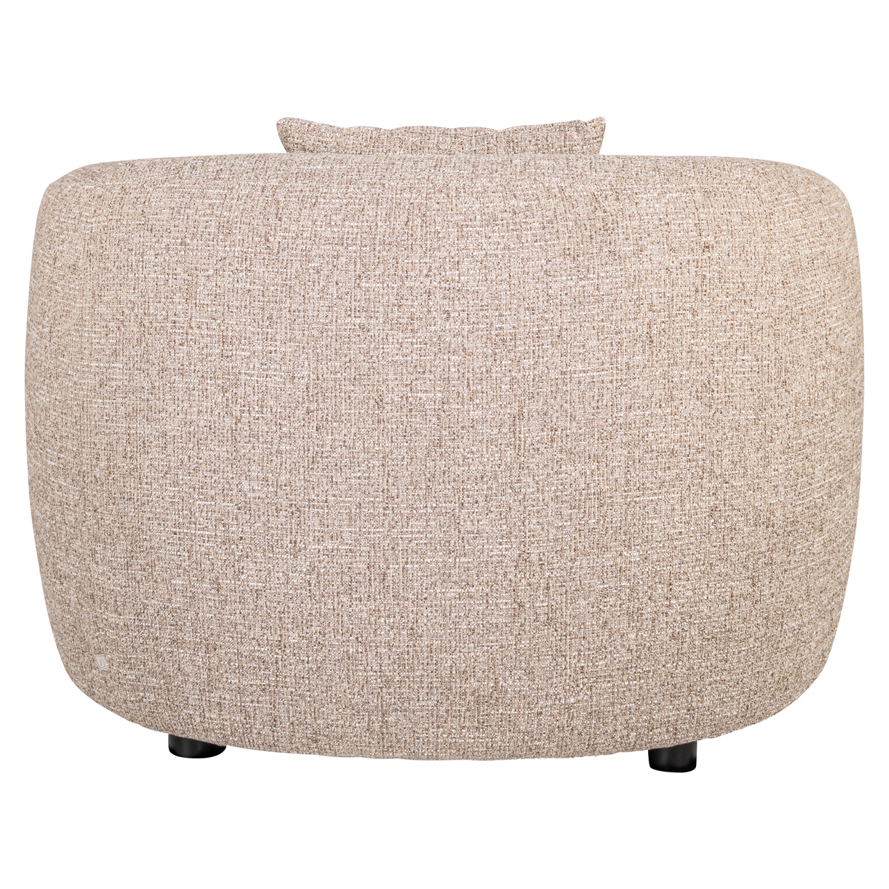 Lounge stoel Luxandra sand tweed fire retardant