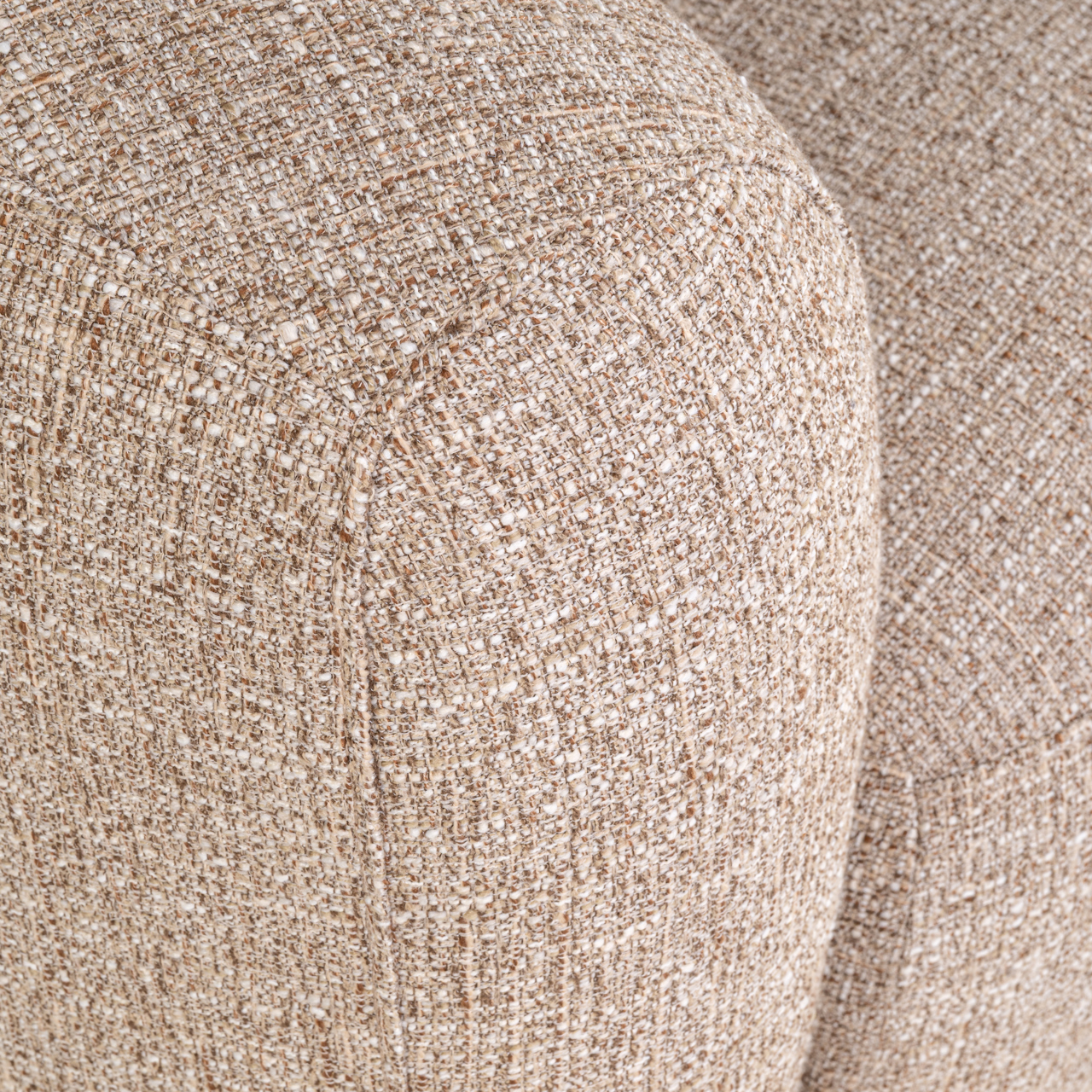 Lounge stoel Luxandra sand tweed fire retardant