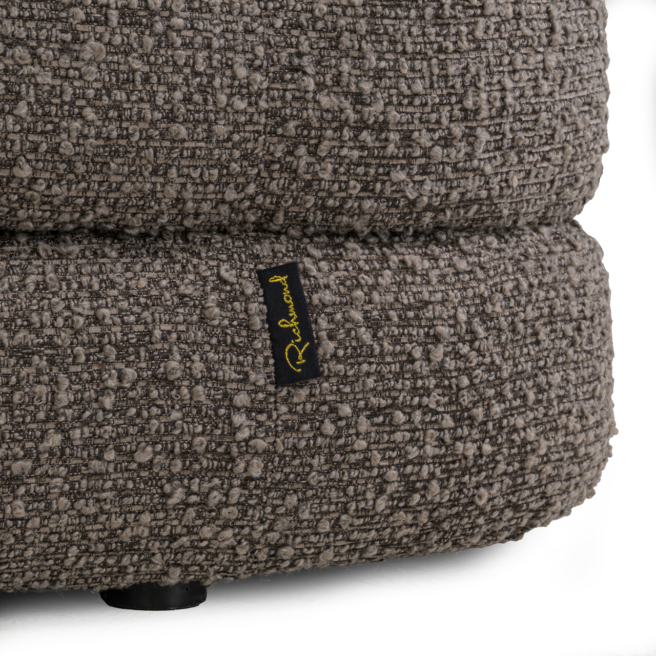 Poef & Voetenbank Adele brown chunky