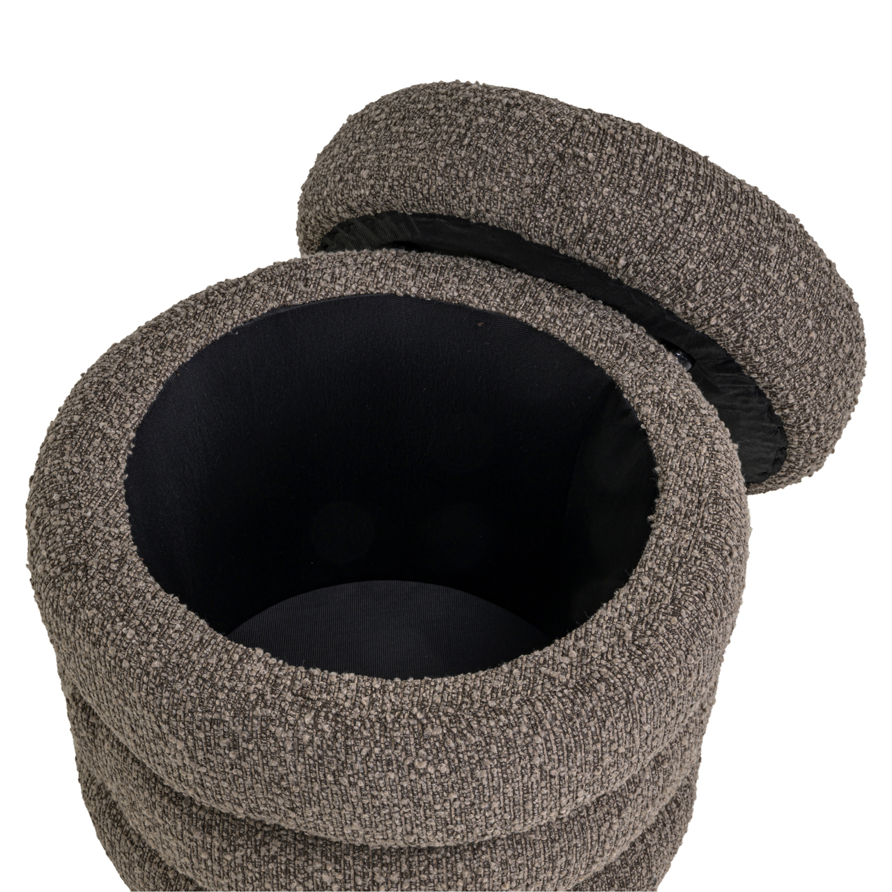 Poef & Voetenbank Adele brown chunky