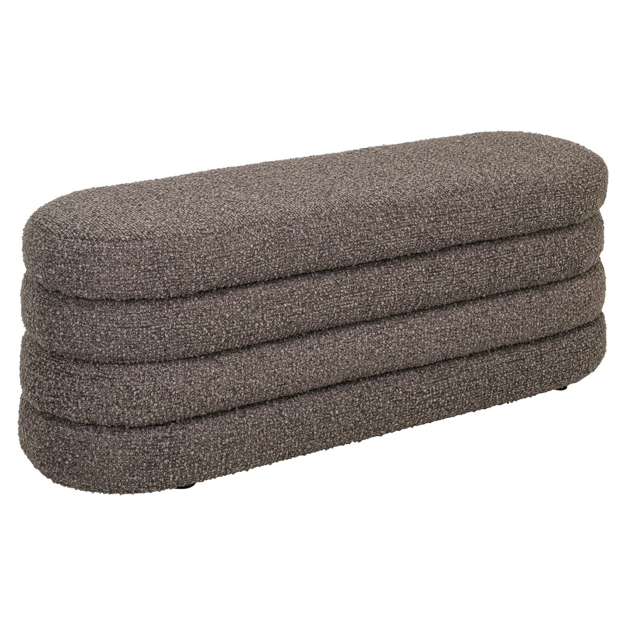 Poef & Voetenbank Camille brown chunky