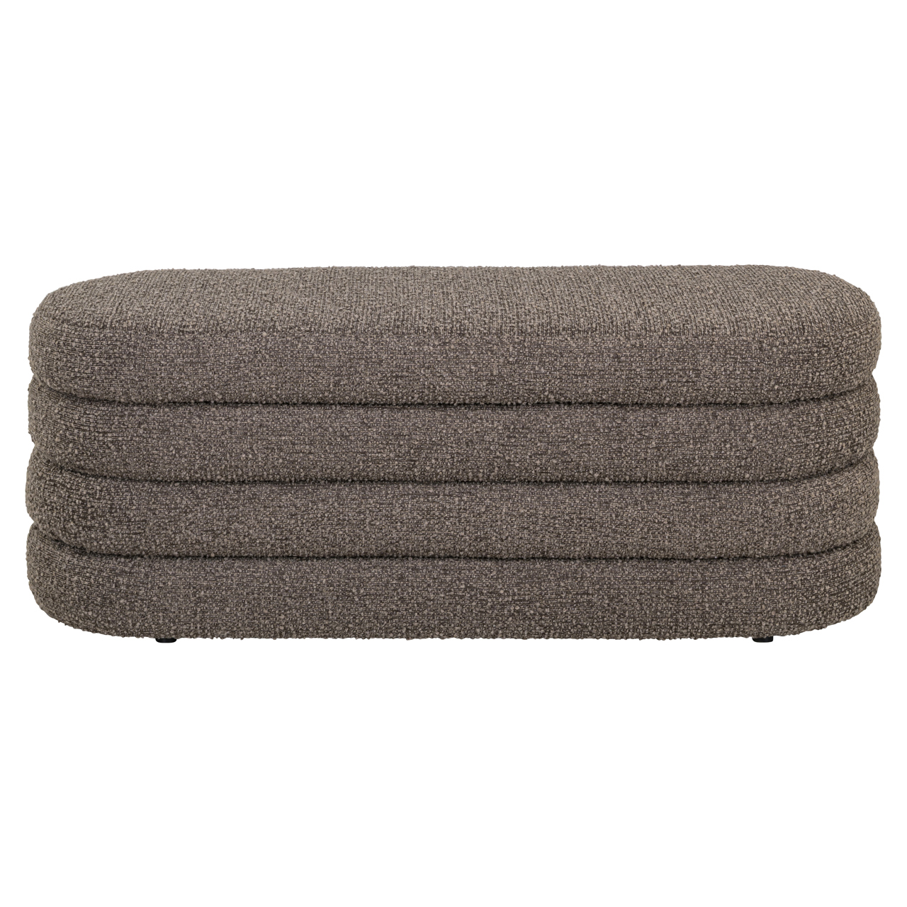 Poef & Voetenbank Camille brown chunky