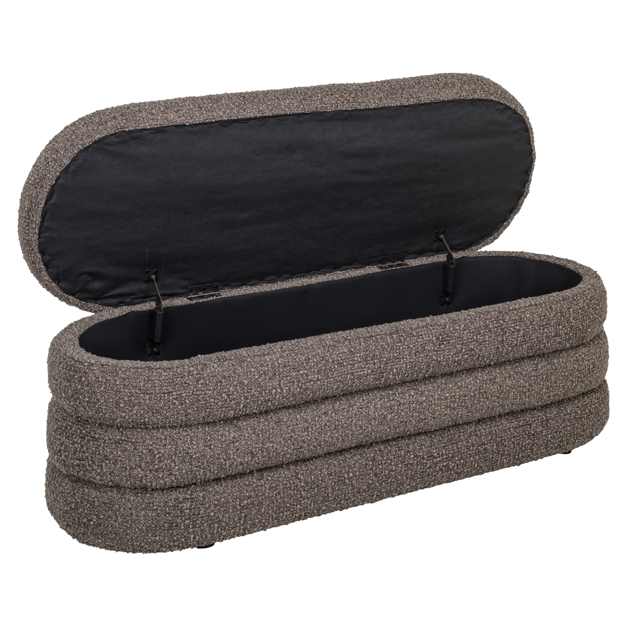 Poef & Voetenbank Camille brown chunky