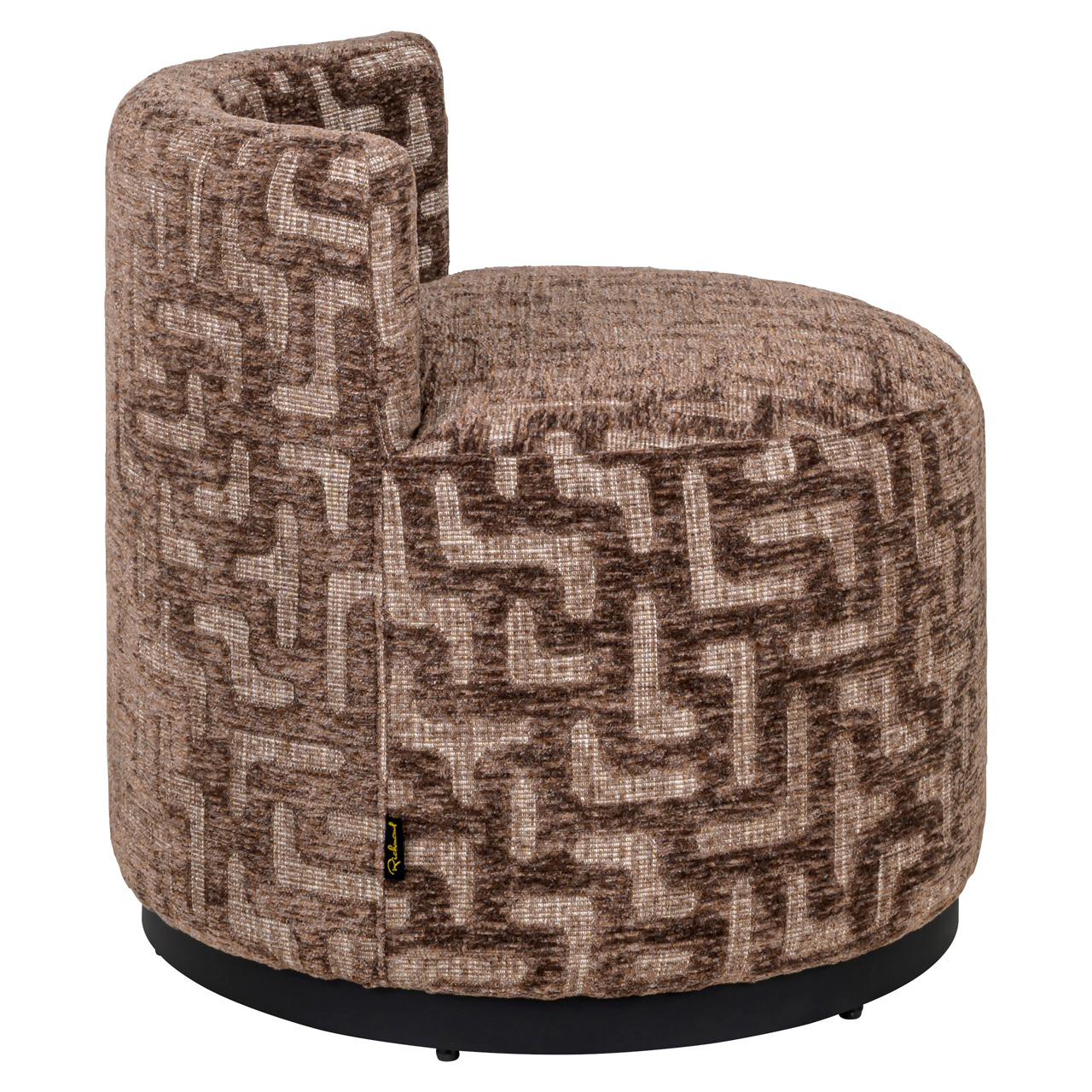 Lounge stoel Franny brown labyrinth