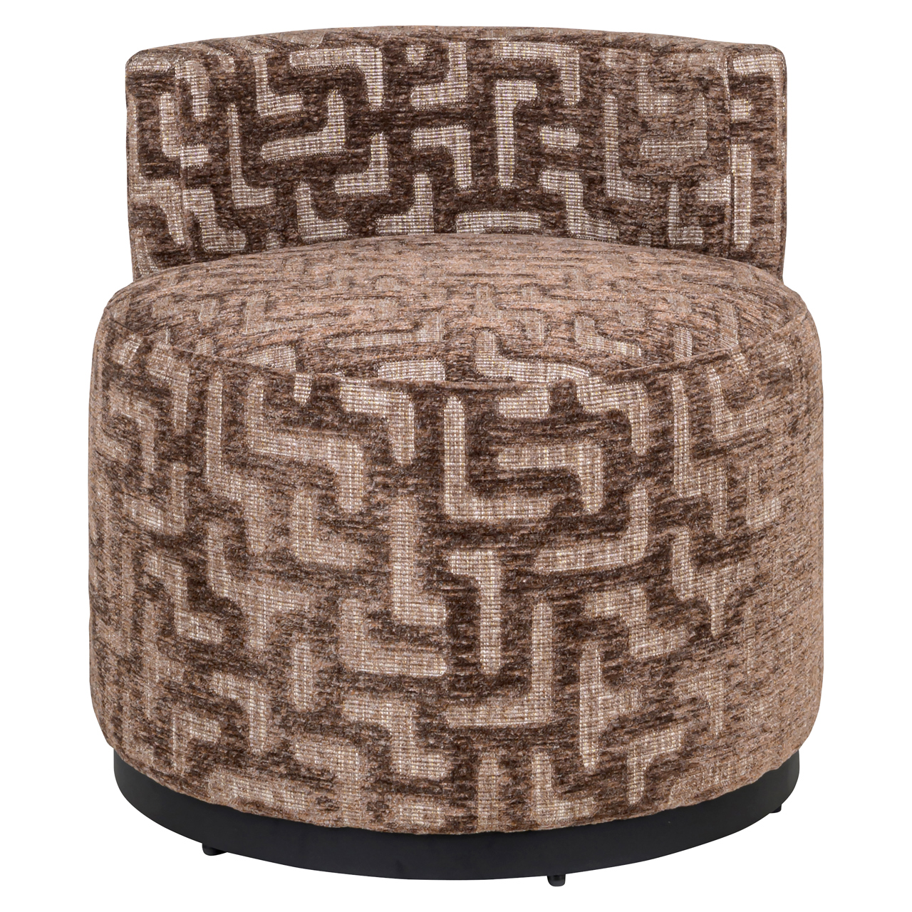 Lounge stoel Franny brown labyrinth