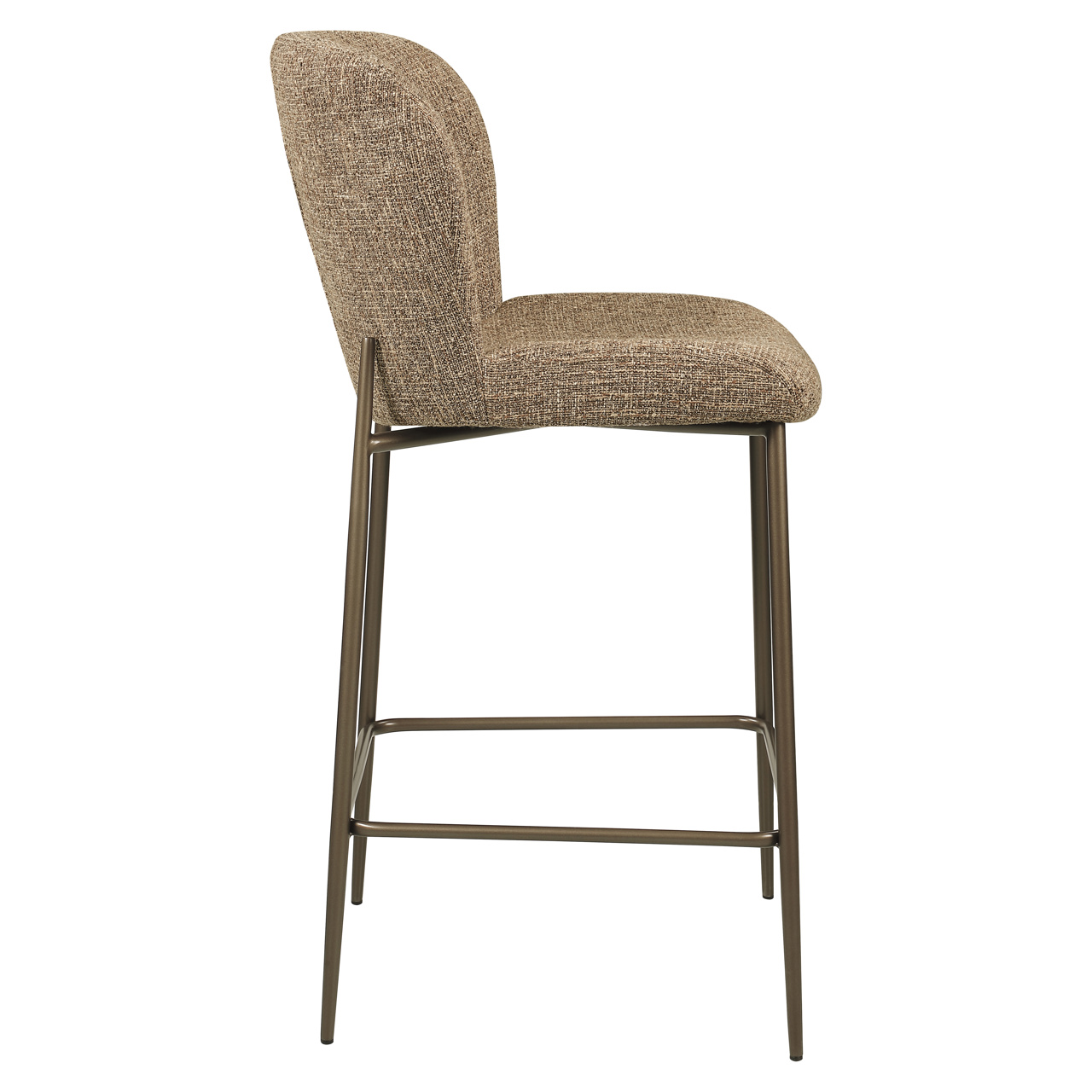 Counterstoel Odarby brown tweed fire retardant