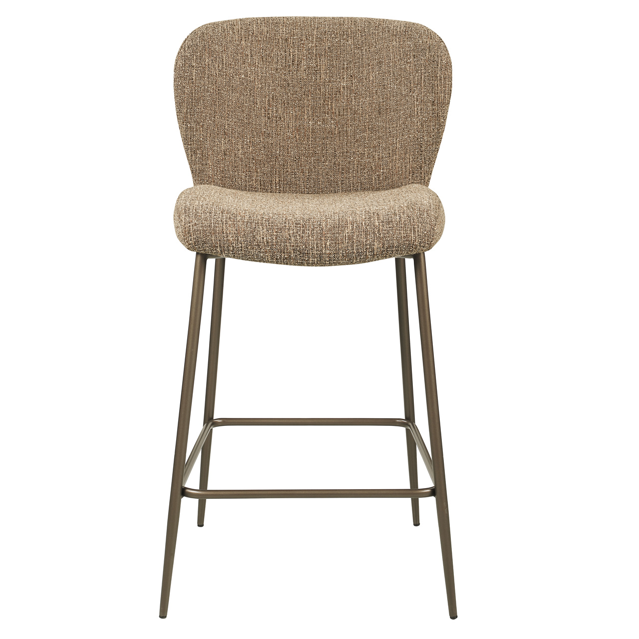Counterstoel Odarby brown tweed fire retardant