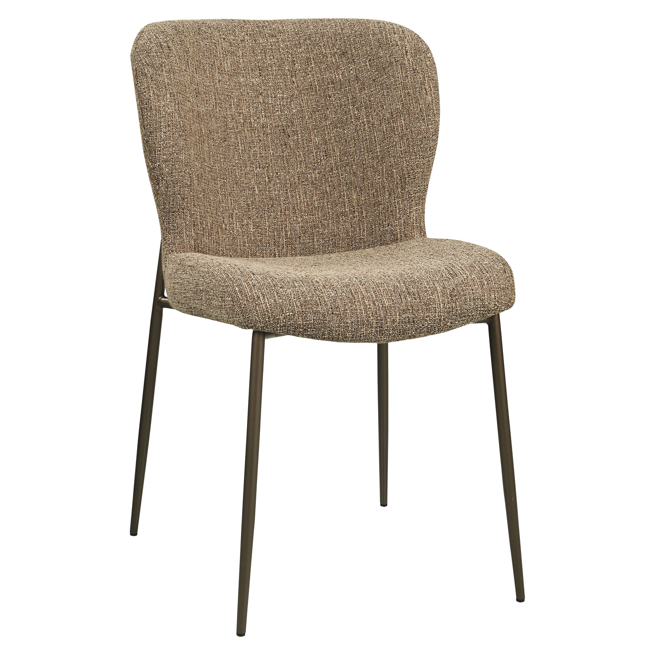 Eetkamerstoel Odarby brown tweed fire retardant (Set of 2)