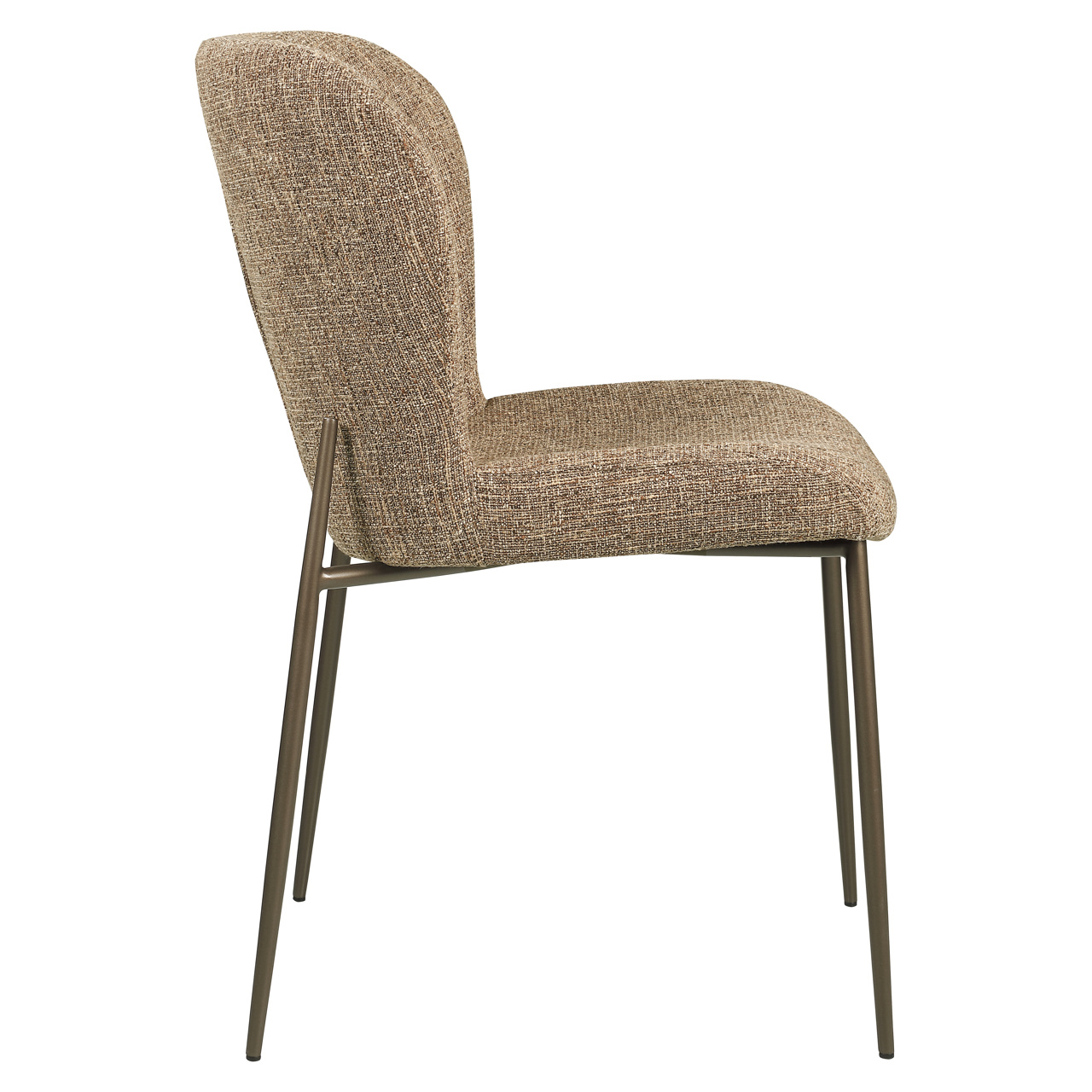 Eetkamerstoel Odarby brown tweed fire retardant (Set of 2)
