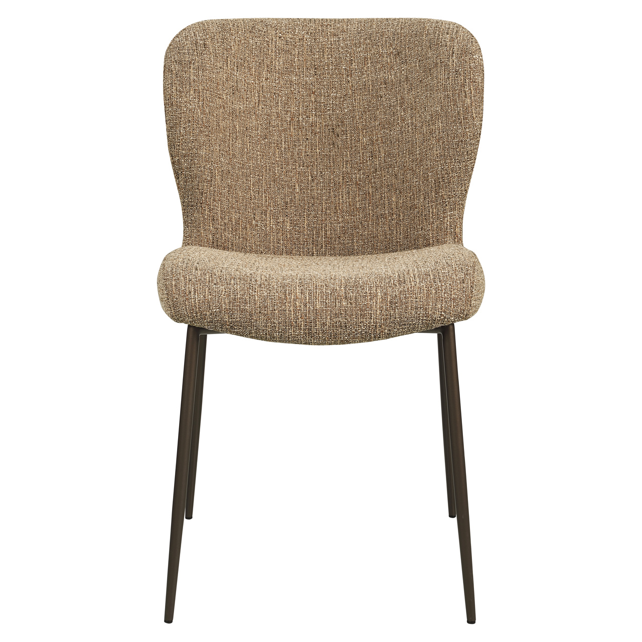 Eetkamerstoel Odarby brown tweed fire retardant (Set of 2)