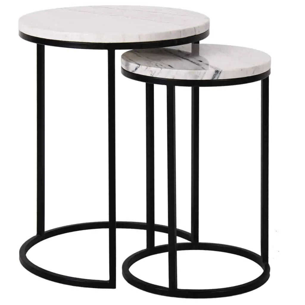 - Bijzettafel Lexington white (Set of 2)