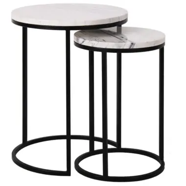 - Bijzettafel Lexington white (Set of 2)