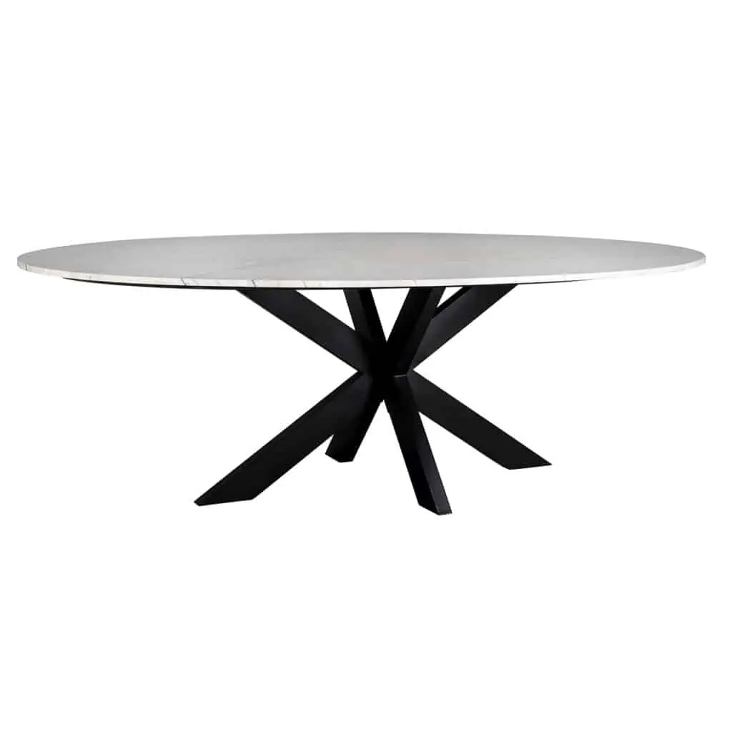 - Eettafel Lexington white oval 230