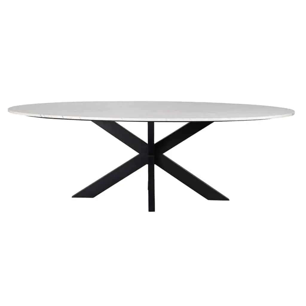 - Eettafel Lexington white oval 230