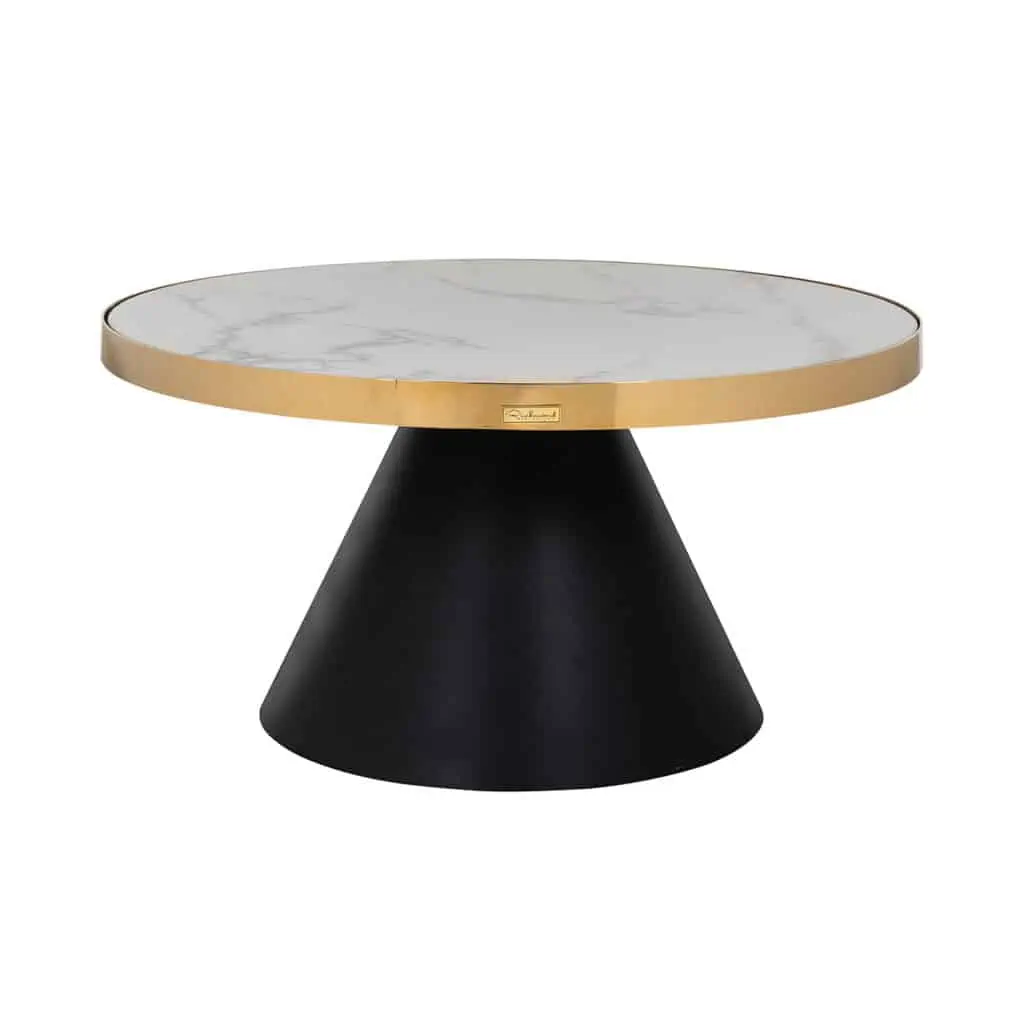 - Salontafel Odin gold 80Ø