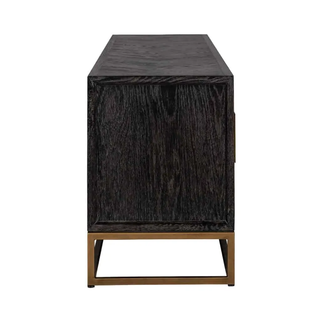- TV-meubel Blackbone Brass black rustic 200