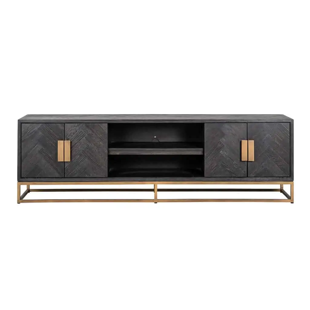 - TV-meubel Blackbone Brass black rustic 200