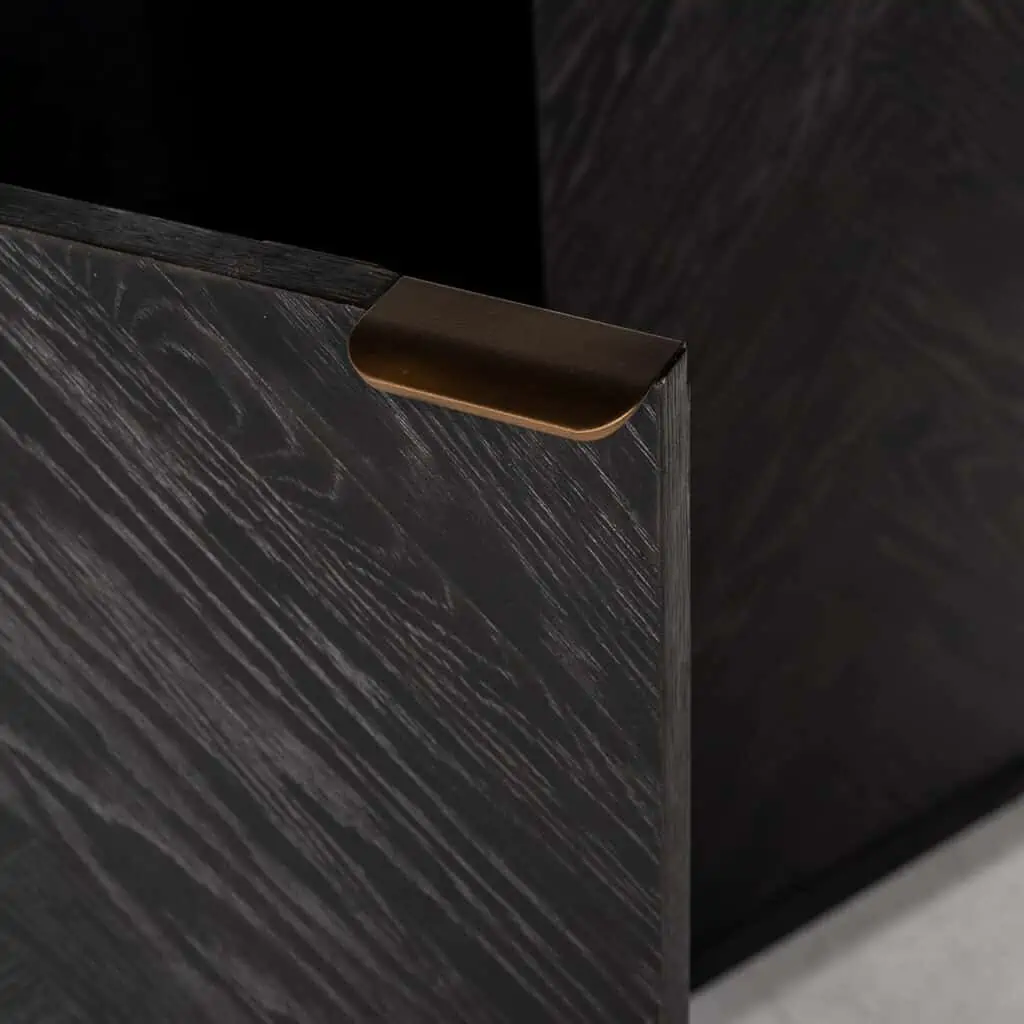 - Wandkast Blackbone Brass black rustic