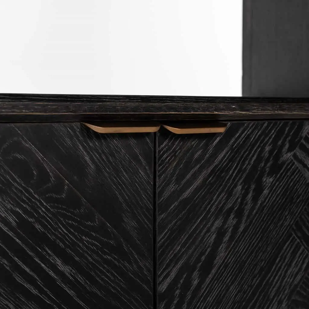 - Wandkast Blackbone Brass black rustic