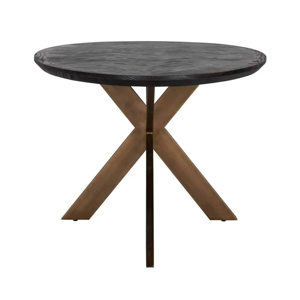 - Eettafel Blackbone Brass black rustic oval 230