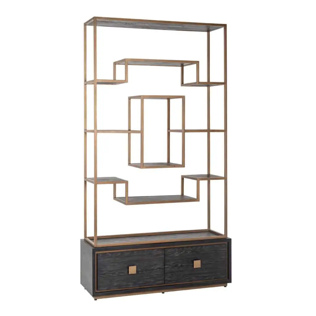 - Wandkast Hunter black rustic