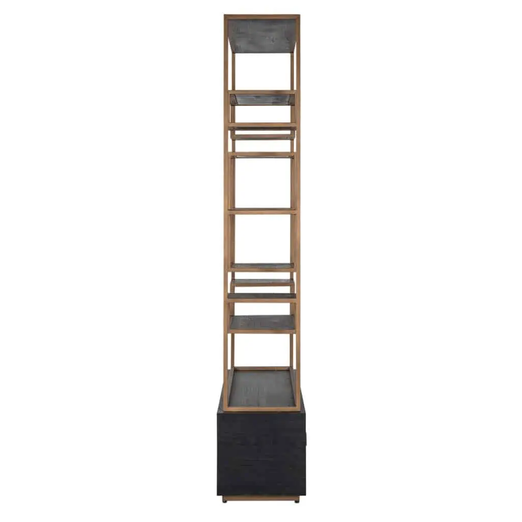 - Wandkast Hunter black rustic
