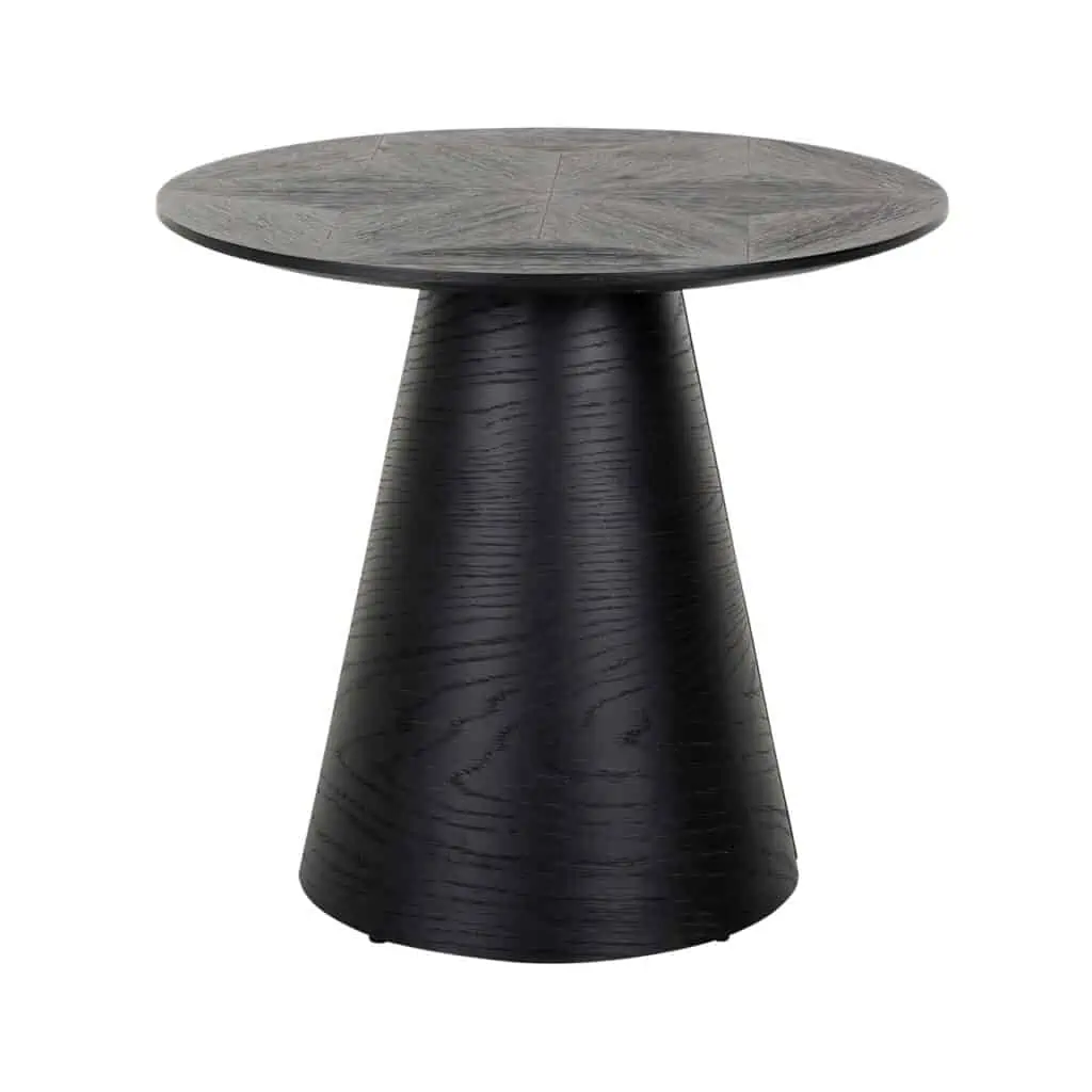 - Bijzettafel Blax black 58Ø