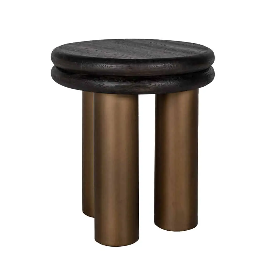 - Bijzettafel Macaron black rustic