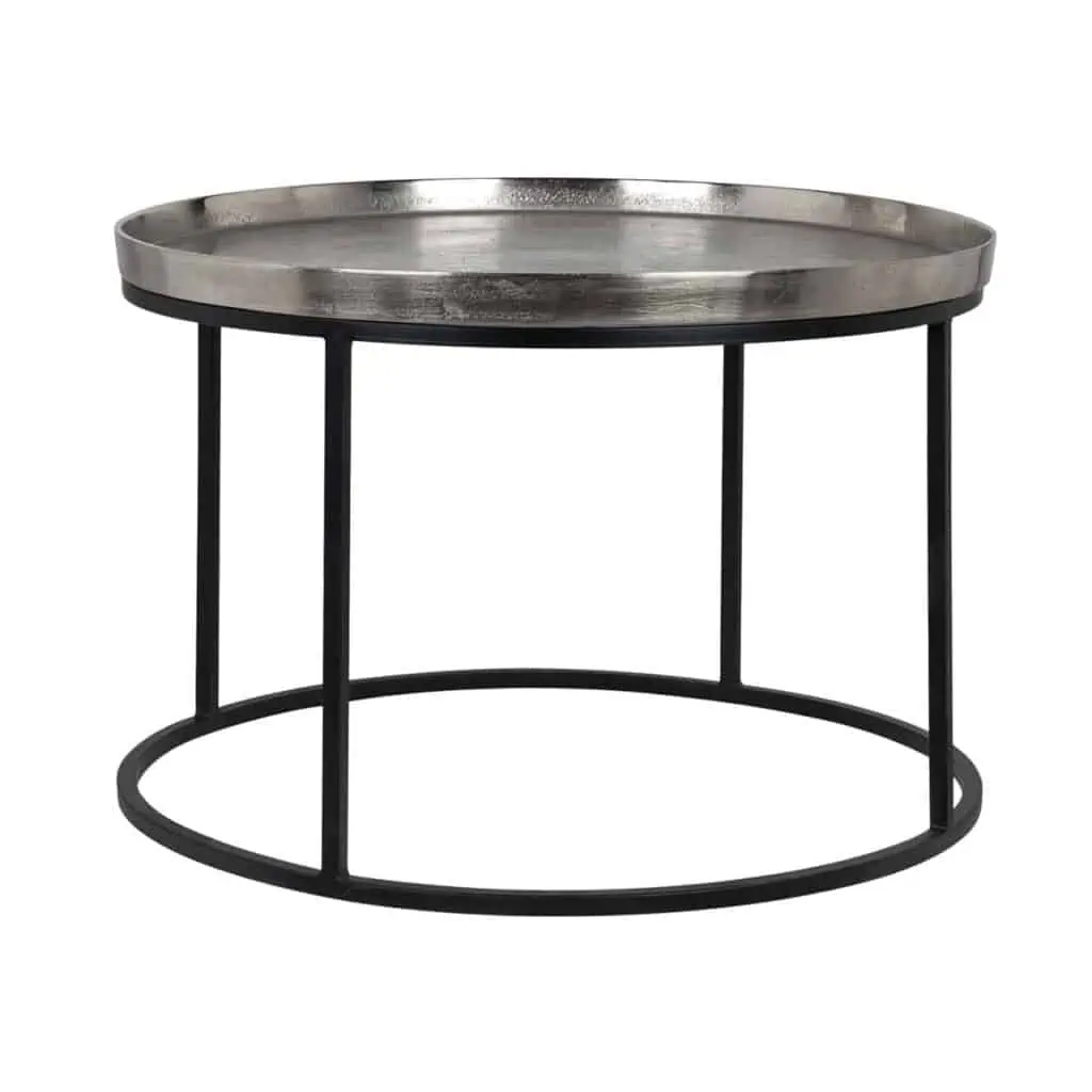 - Salontafel Lyam silver 70Ø