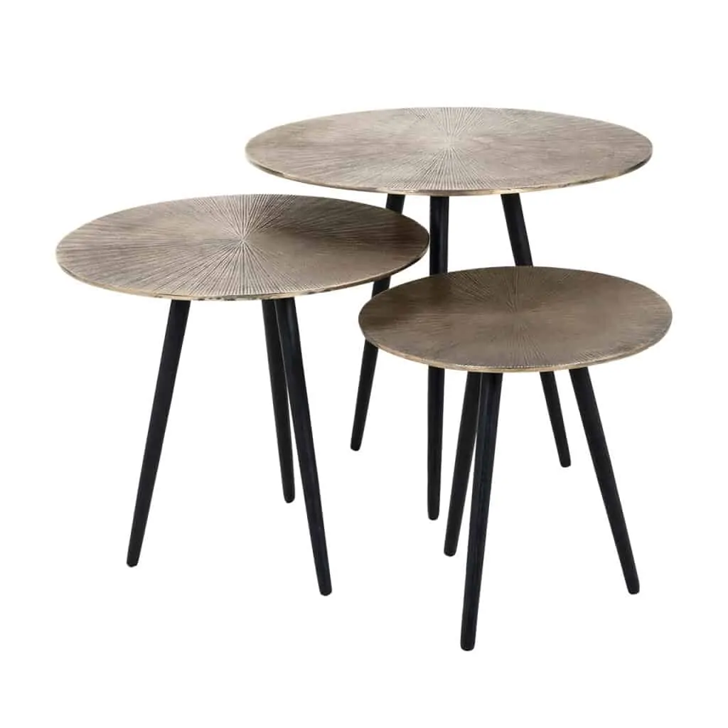 - Salontafel Vittorio champagne gold (Set of 3)