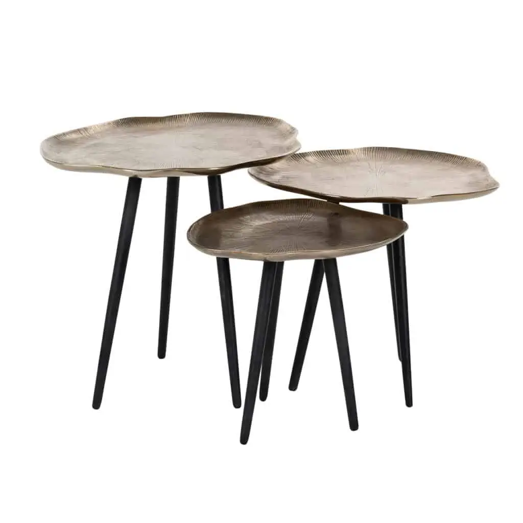 - Salontafel Volenta champagne gold (Set of 3)