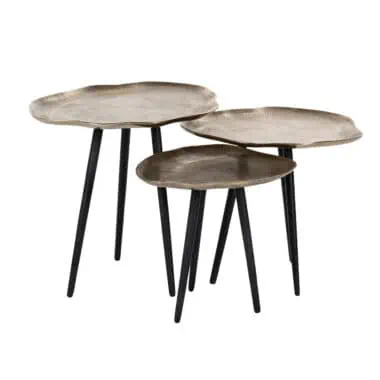 - Salontafel Volenta champagne gold (Set of 3)