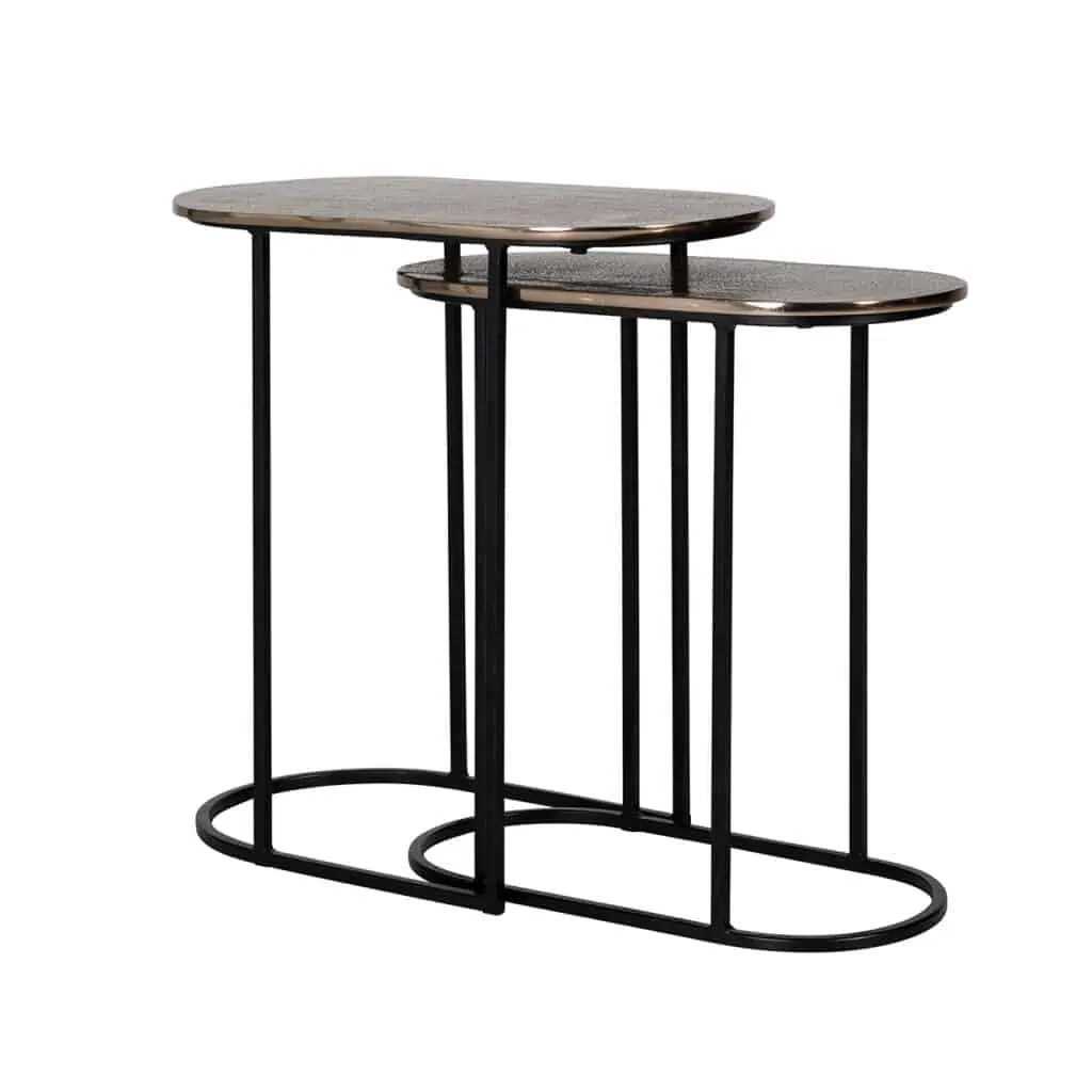 - Bijzettafel Chandon champagne gold (Set of 2)
