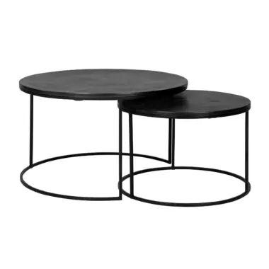 - Salontafel Bolder black (Set of 2)