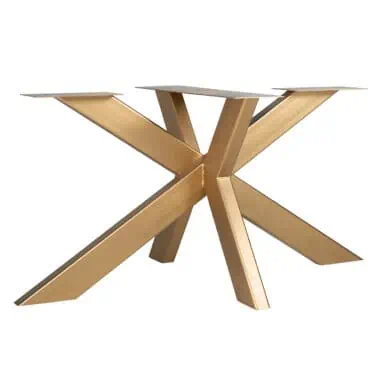 - Eettafel Spider gold base