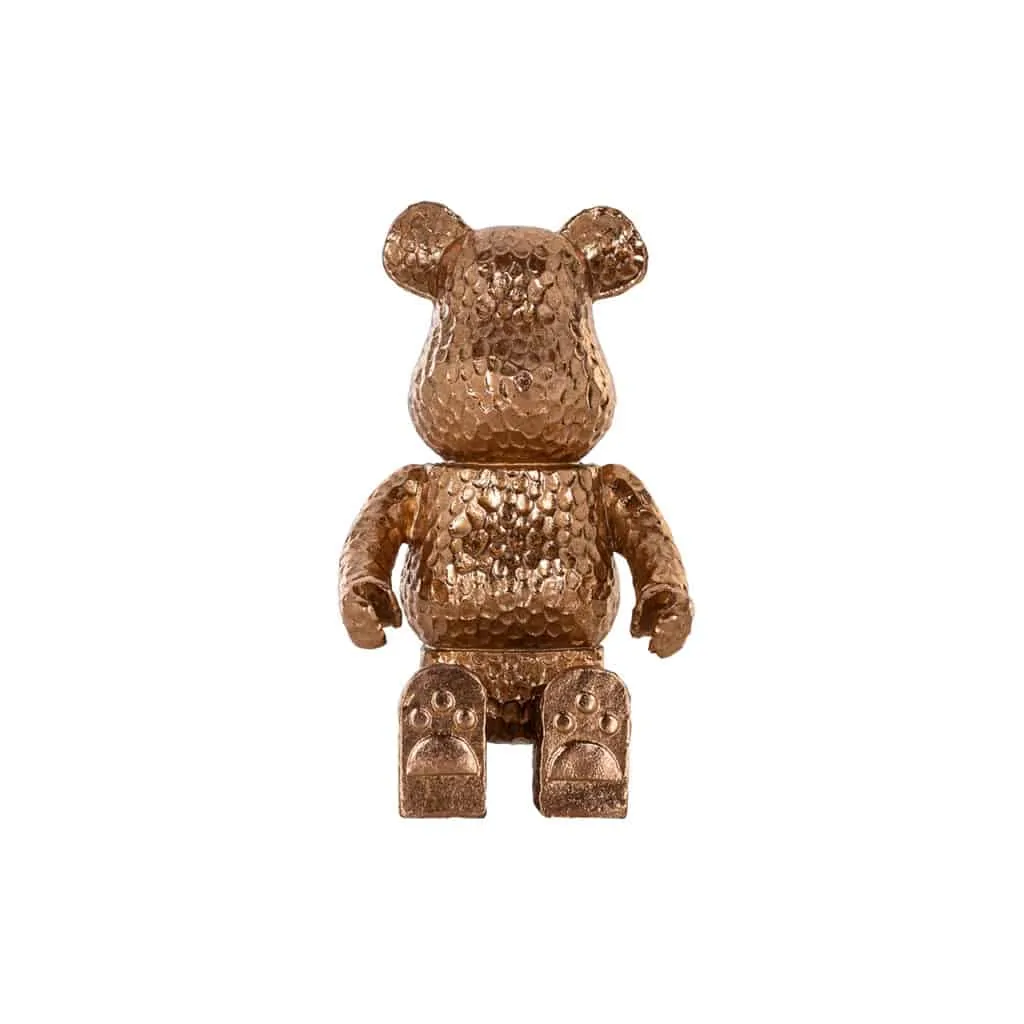- Decoratief object Bear gold sitting