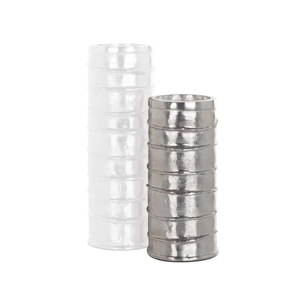 - Kandelaar Linde silver small