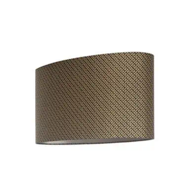 - Lampenschirm Geo schwarz oval