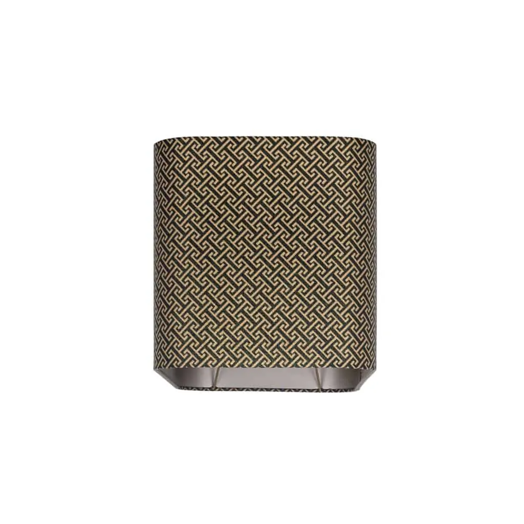 - Lampenkap Geo black rectangular