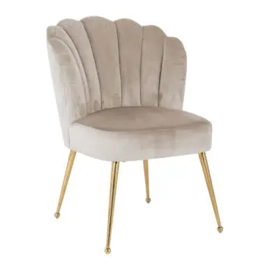 - Eetkamerstoel Pippa khaki velvet
