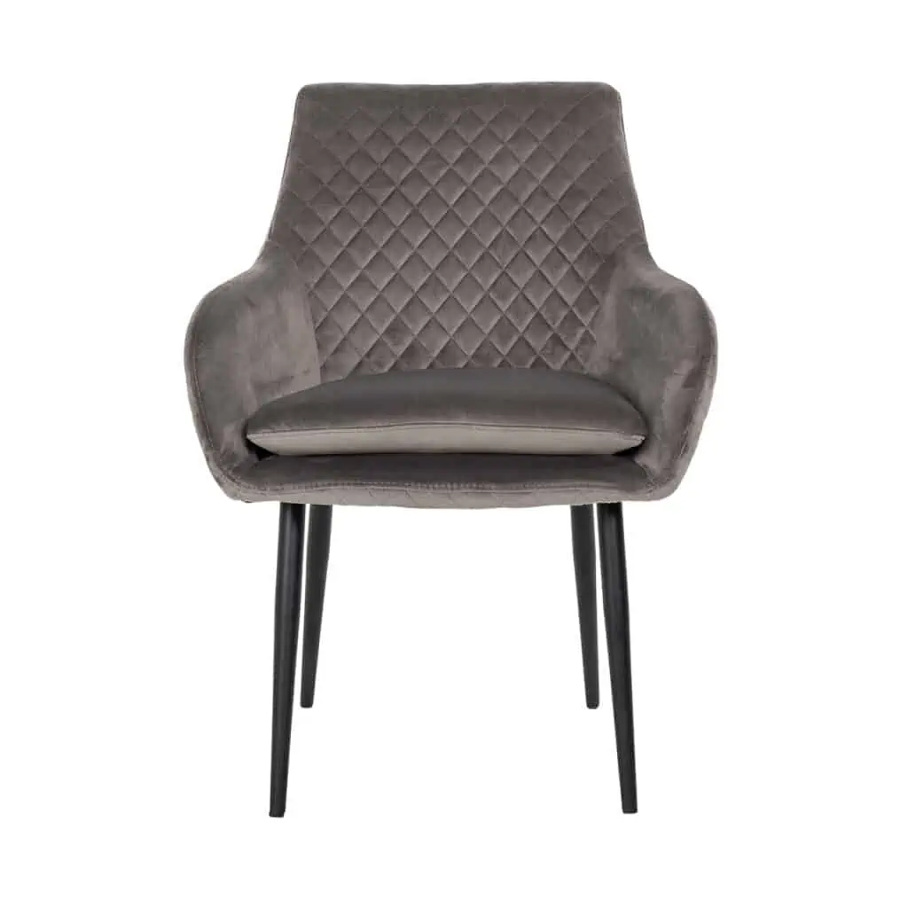 - Eetkamerstoel Chrissy stone velvet (Set of 2)