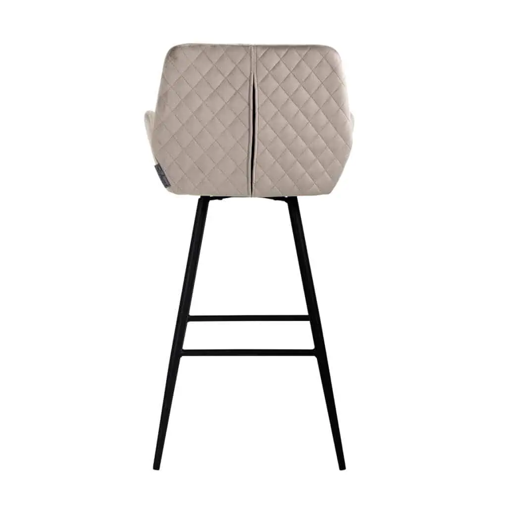 - Barstoel Linsey khaki velvet  (Set of 2)