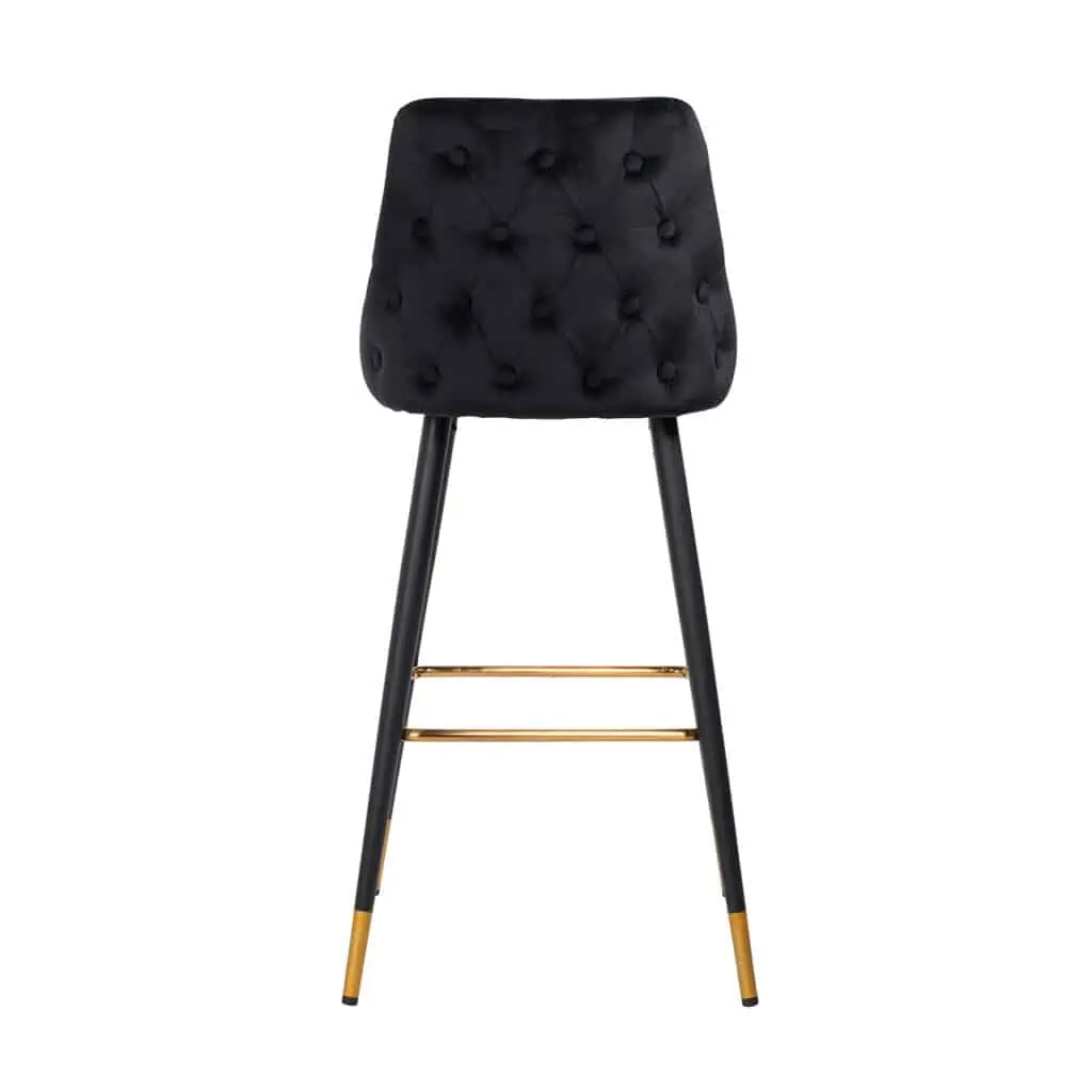 - Barstoel Imani black velvet (Set of 2)