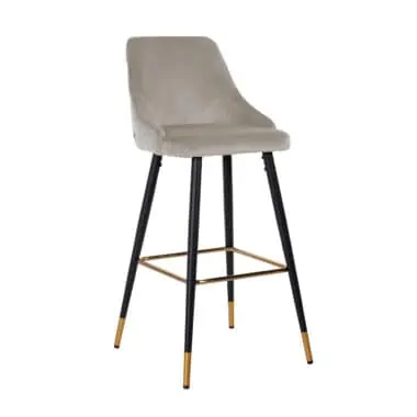 - Barstoel Imani khaki velvet (Set of 2)