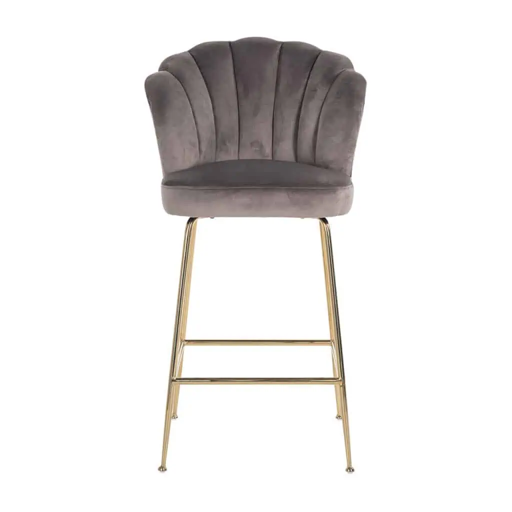 - Barstoel Pippa stone velvet
