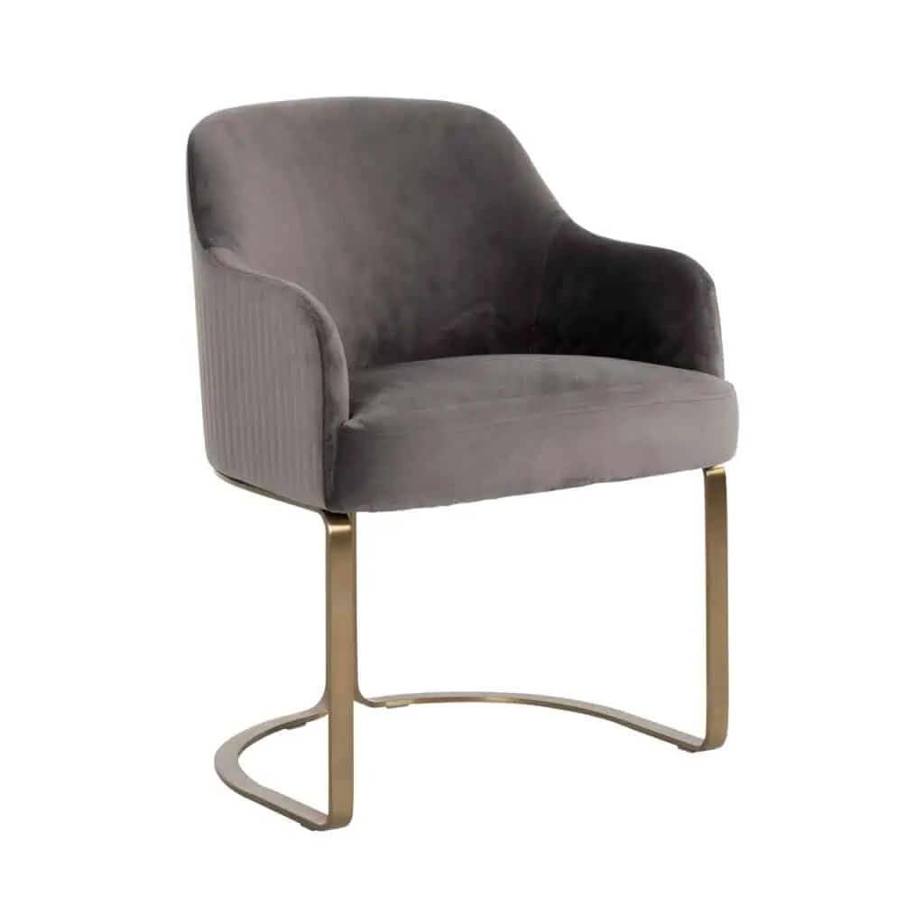 - Eetkamerstoel Hadley stone velvet