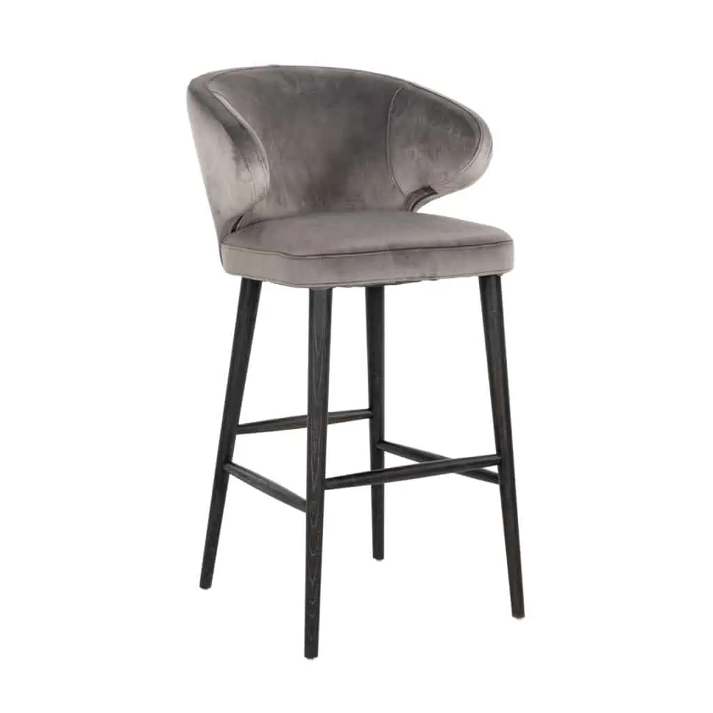 - Barstoel Indigo stone velvet