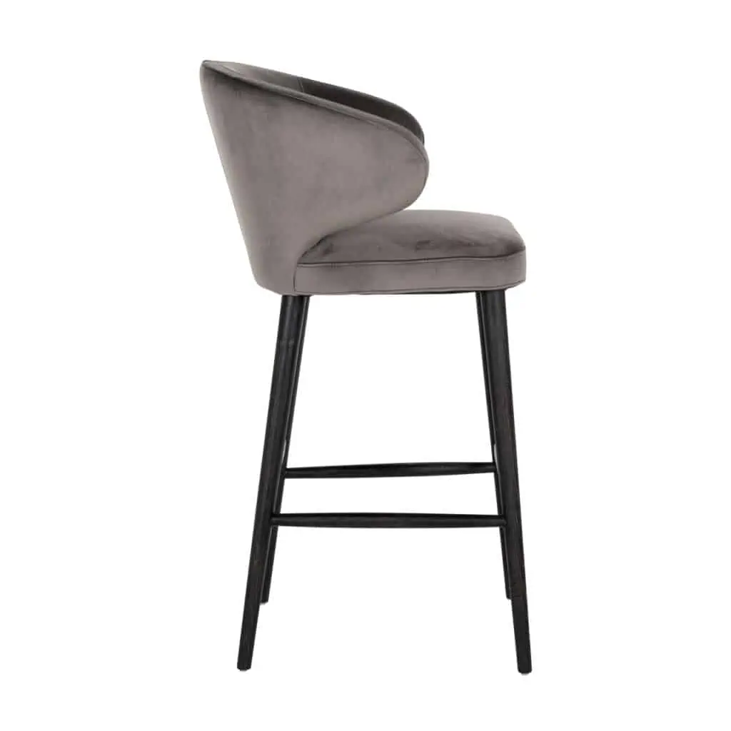 - Barstoel Indigo stone velvet