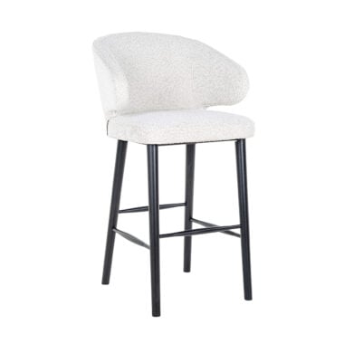 - Barstoel Indigo white bouclé